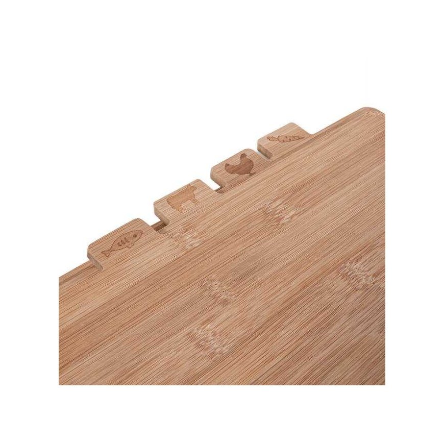 Excellent Houseware PIECES Bamboo cutting boards, 4 pieces on a metal stand – 2