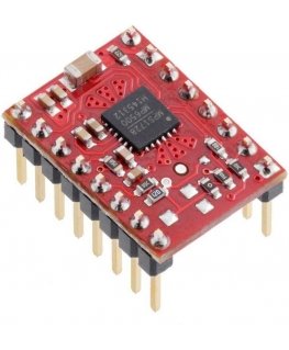 MP6500 stepper motor controller, digital current control (soldered pins), 2A, Pololu 2969