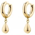 Brosway Gold Plated Hoop Earrings with Tear Drop Perfect Pendants BPC45 Brosway Gold Plated Hoop Earrings with Tear Drop Perfect Pendants BPC45