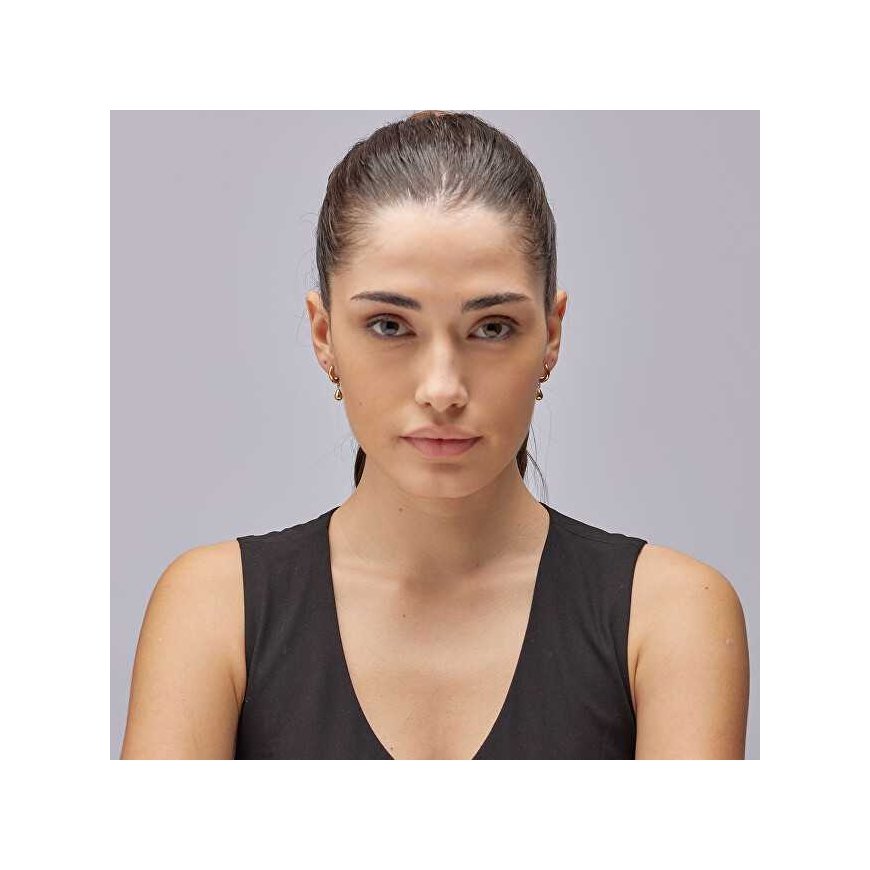 Brosway Gold Plated Hoop Earrings with Tear Drop Perfect Pendants BPC45 – 3