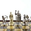 Manopoulos Archers Metal Chess Set With 44cm Wooden Chessboard Manopoulos Archers Metal Chess Set With 44cm Wooden Chessboard