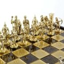 Manopoulos Archers Metal Chess Set With 44cm Wooden Chessboard Manopoulos Archers Metal Chess Set With 44cm Wooden Chessboard