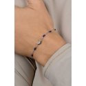 Brilio Silver Gold-plated bracelet with dark blue moon beads BRC183YB Brilio Silver Gold-plated bracelet with dark blue moon beads BRC183YB