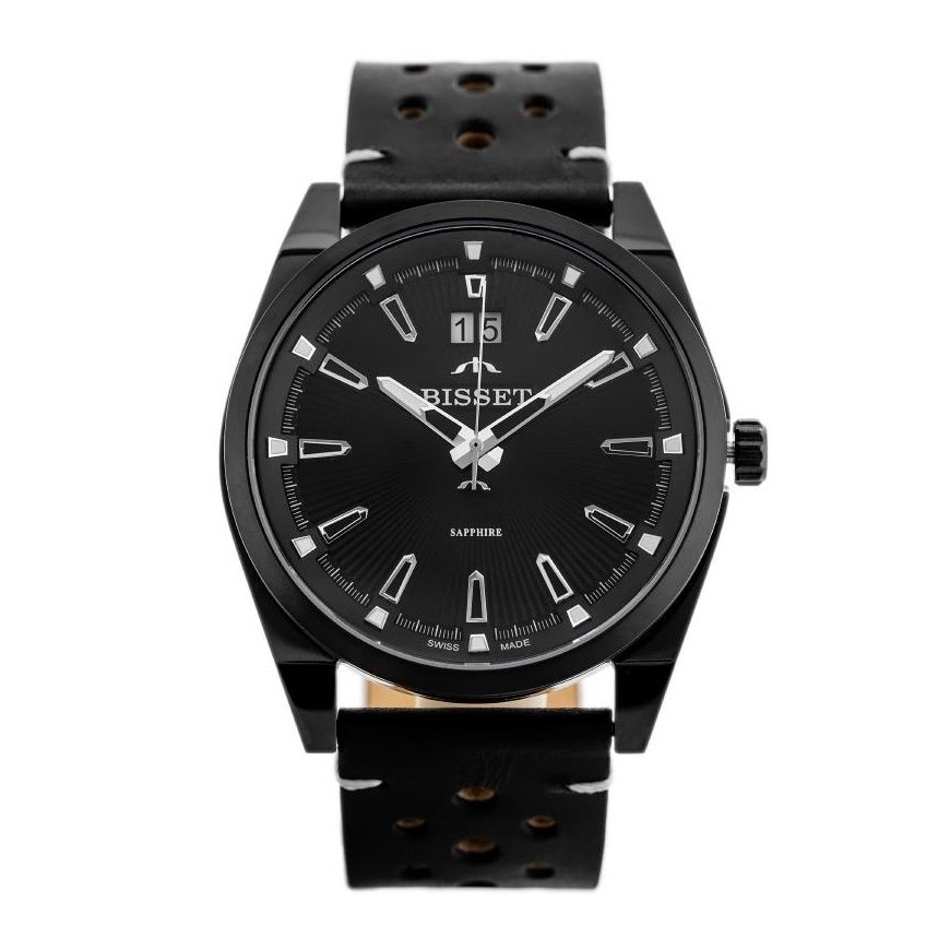 Laikrodis vyrams BISSET BSCF40 (zb095c) - safyro stiklas