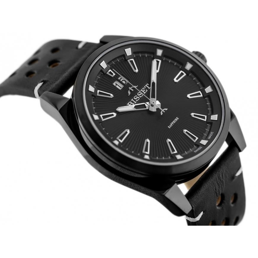 Men's watch BISSET BSCF40 (zb095c) - sapphire glass – 3