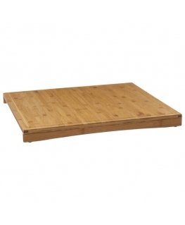 5five Simply Smart Bamboo Bamboo cutting board with rim, 52 x 58 cm
