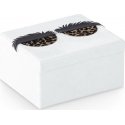 AmeliaHome Jewelry Box AH LASHES Valkoinen 19X12 AmeliaHome Jewelry Box AH LASHES Valkoinen 19X12