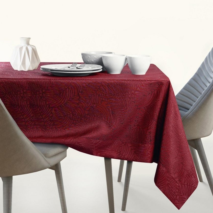 AmeliaHome TCLOTH/AH/GAIA/BRD/CLARET/110X200 – 3