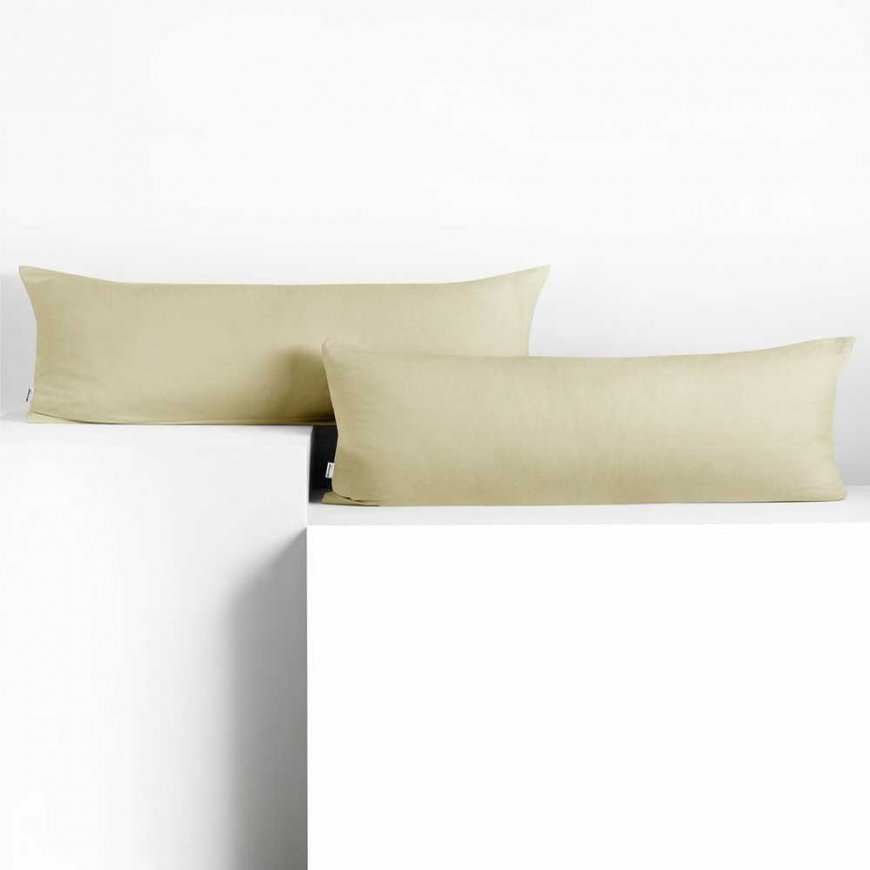 DecoKing Koristeellinen tyynyliina AMBER väri beige yksivärinen tyyli klassinen materiaali – tekstiilijersey 40x200 – 4