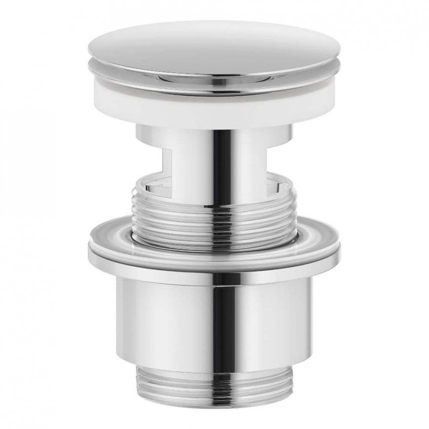 Mora washbasin siphon valve, chrome-plated, for washbasins with overflow