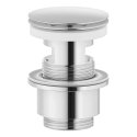 Mora washbasin siphon valve, chrome-plated, for washbasins with overflow