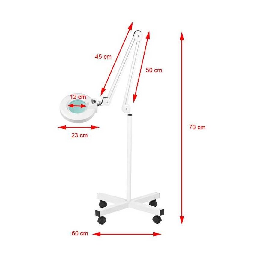 Activeshop Magnifying glass S4 + tripod white – 3