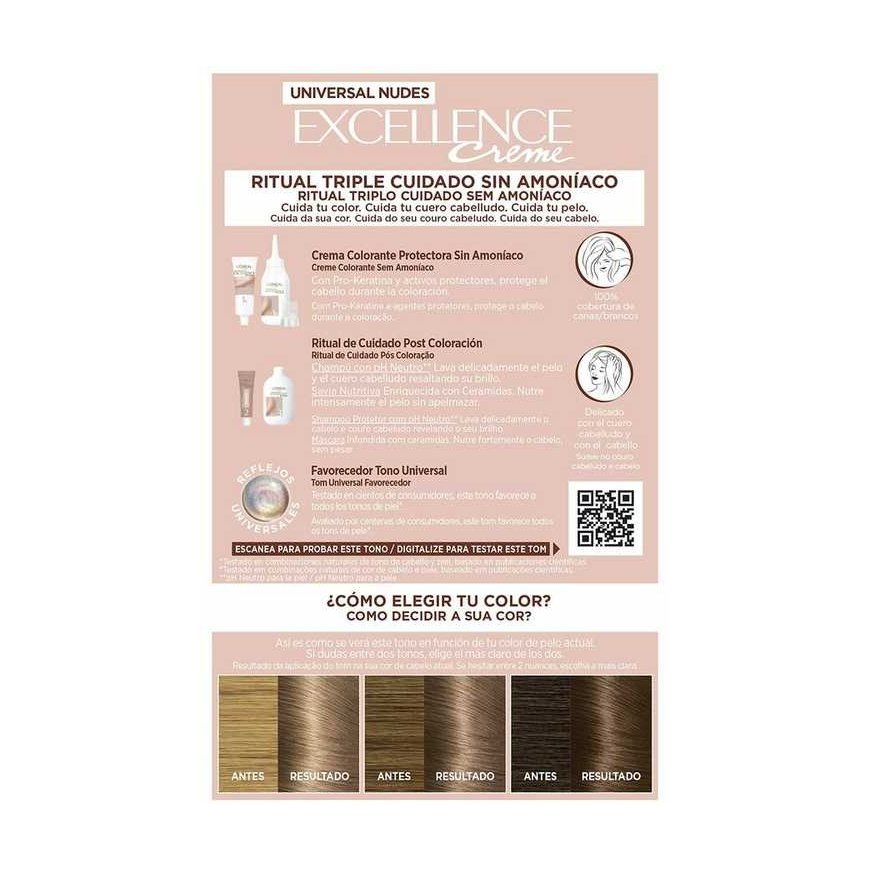 Pitkäkestoinen hiusväri L'Oreal Make Up Excellence Dark Blonde – 4