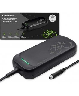 Qoltec Szybka Charger for roweru skutera elektrycznego XIAOMI 36V | 42V | 2A | 8.0*8.0mm+pin | waterproof + heating cable