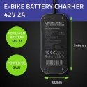 Qoltec Szybka Charger for roweru skutera elektrycznego XIAOMI 36V | 42V | 2A | 8.0*8.0mm+pin | waterproof + heating cable Qoltec Szybka Charger for roweru skutera elektrycznego XIAOMI 36V | 42V | 2A | 8.0*8.0mm+pin | waterproof + heating cable