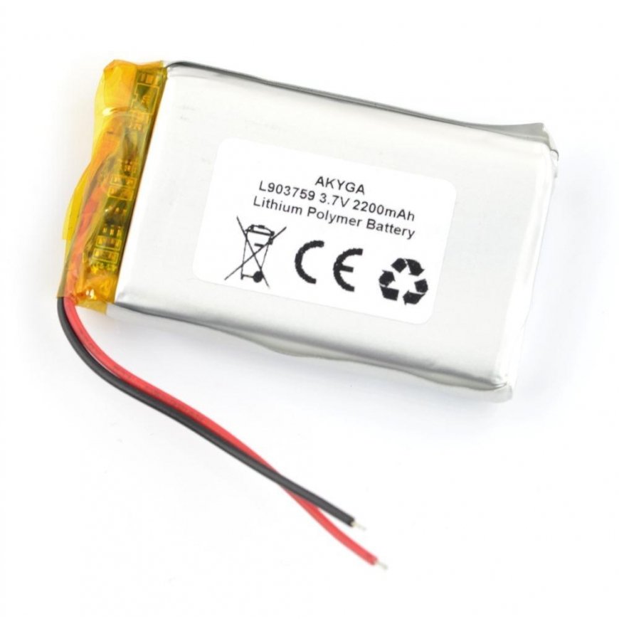 Battery Li-Pol Akyga 2200mAh 1S 3.7V – 2
