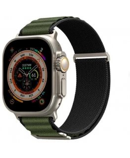Kobu Apple Watch Ultra 49/45/44mm Leather Strap Olive Green