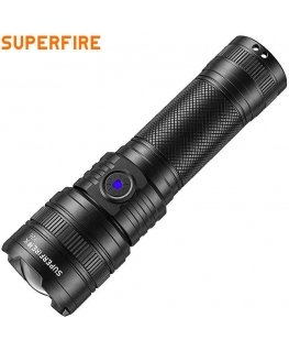 Superfire Flashlight Y26, 816lm, 15W, rechargeable USB C, 1x 26650 3700mAh, IP43