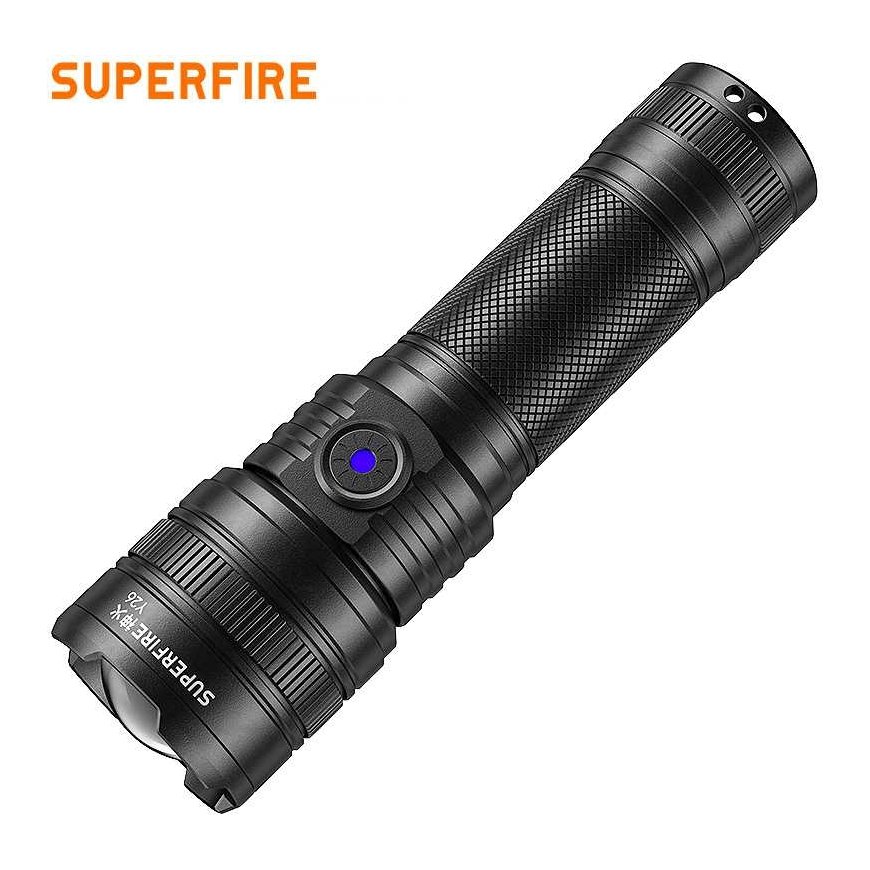 Superfire Flashlight Y26, 816lm, 15W, rechargeable USB C, 1x 26650 3700mAh, IP43 – 2