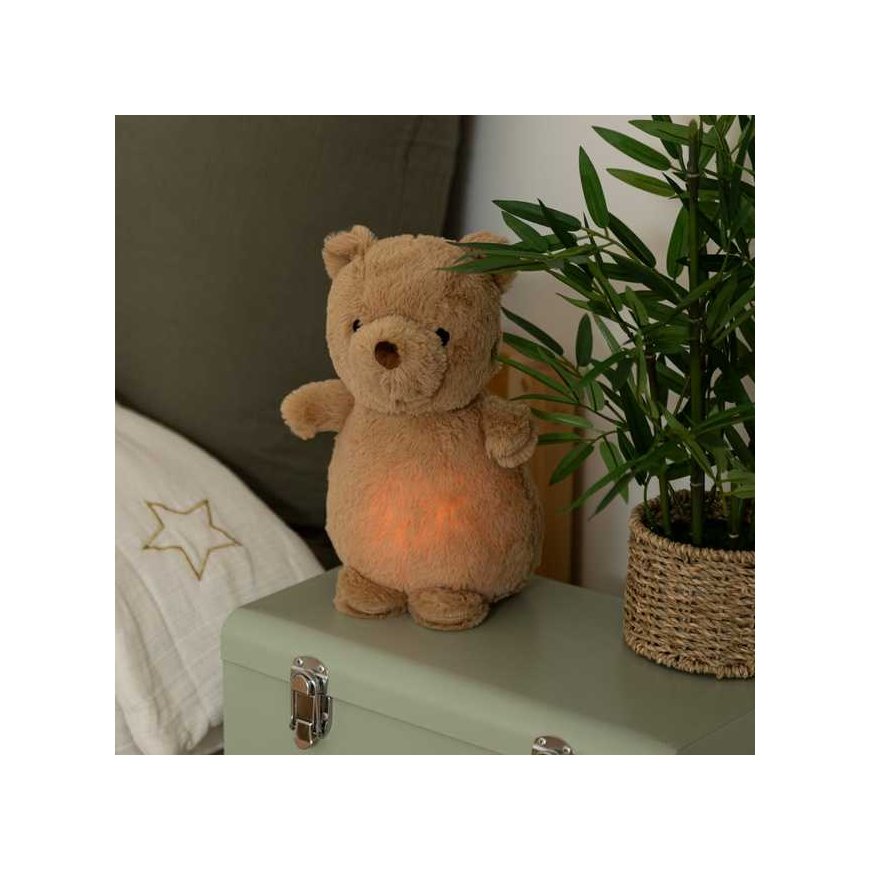 Bear Night light for children MARRON teddy bear battery operated, height 27 cm – 5