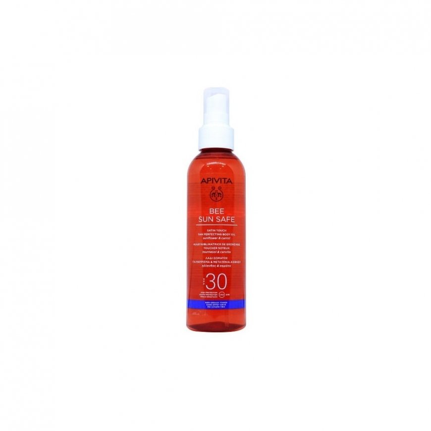 "Apivita Bee Sun Safe" body tanning oil SPF30 200ml