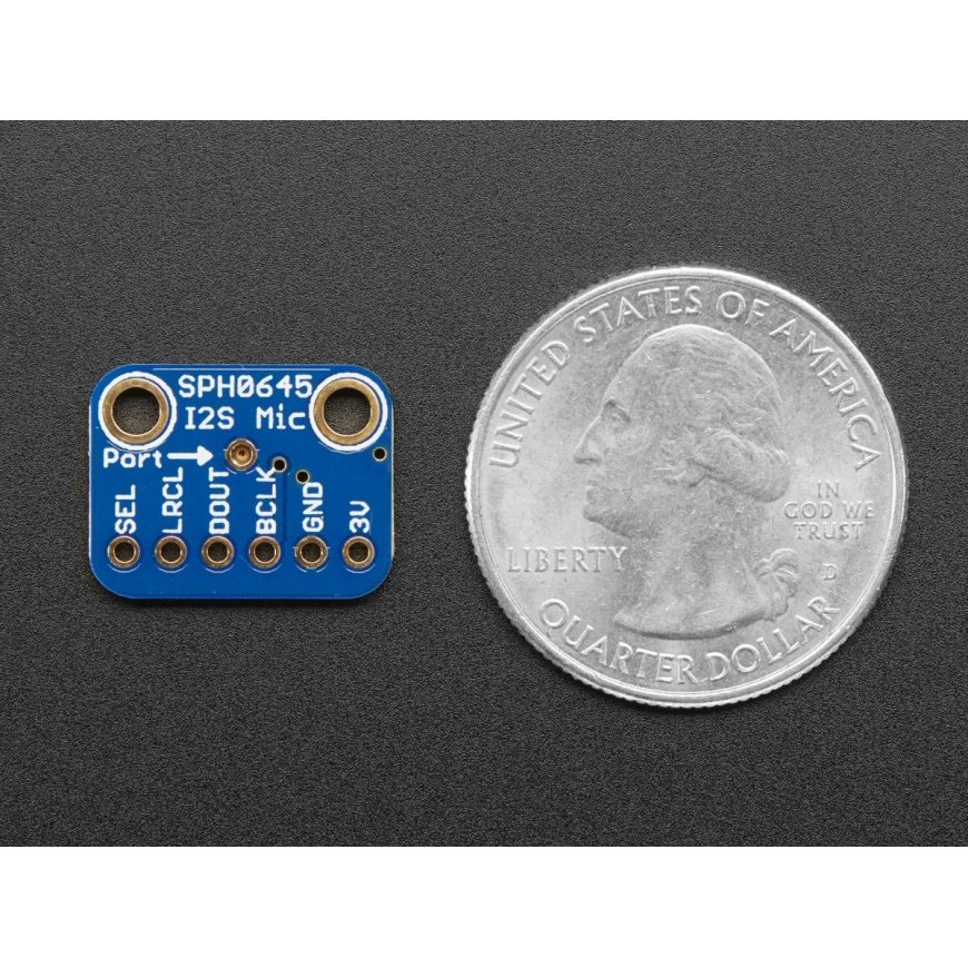 Adafruit SPH0645LM4H – digital microphone MEMS I2S 1.6 V - 3.6 V 50 Hz - 15 kHz – 2