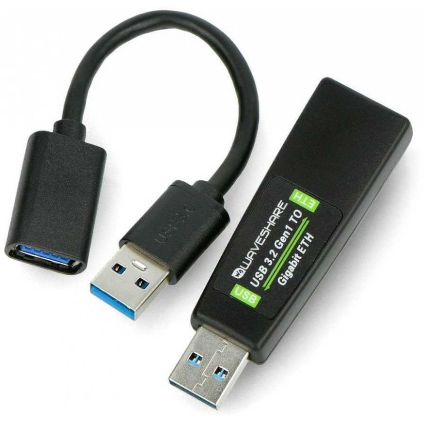 USB 3.2 to Ethernet Gigabit Adapter - Waveshare 20162