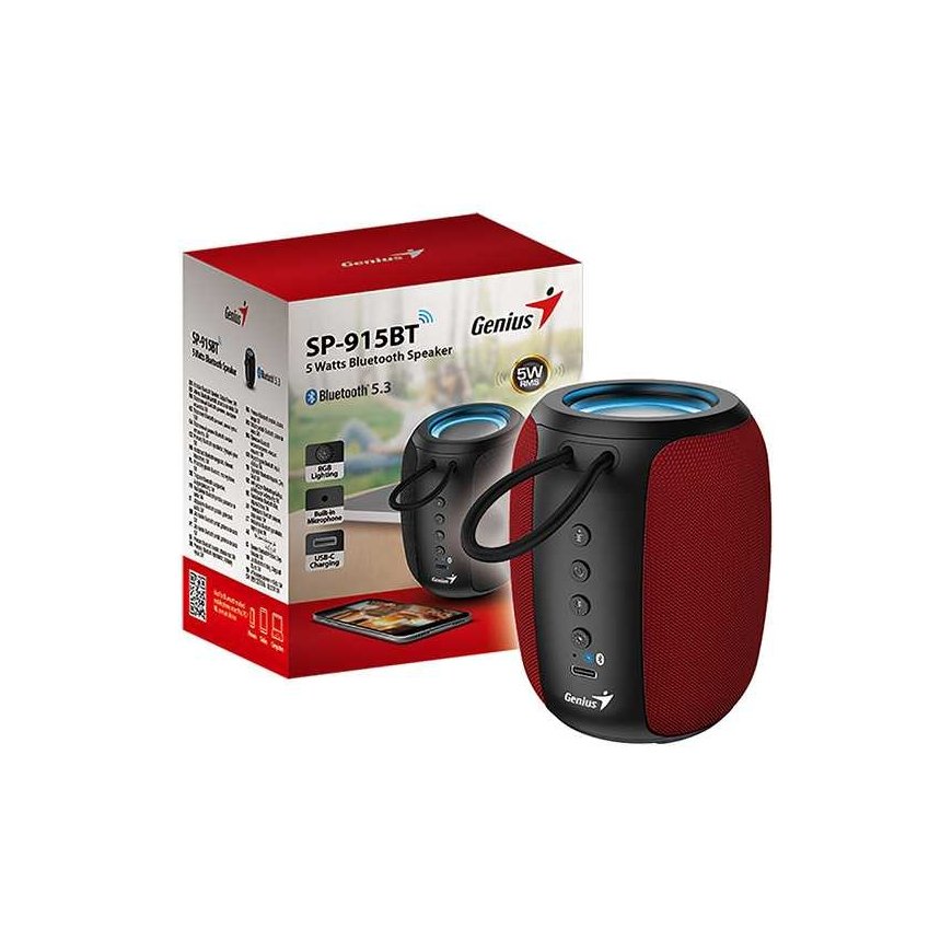 Genius speaker SP-915BT, 1.0, 5W, red, COPILOT – 3
