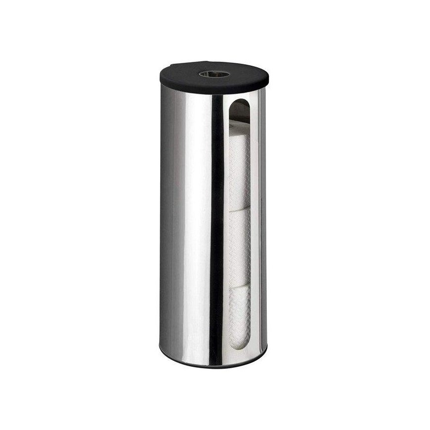 Container for spare toilet paper rolls, steel wall tray DETROIT - WENKO