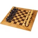 Olive Wood Chess Set 40x40cm With Modern Style Pieces Manopoulos Olive Wood Chess Set 40x40cm With Modern Style Pieces Manopoulos