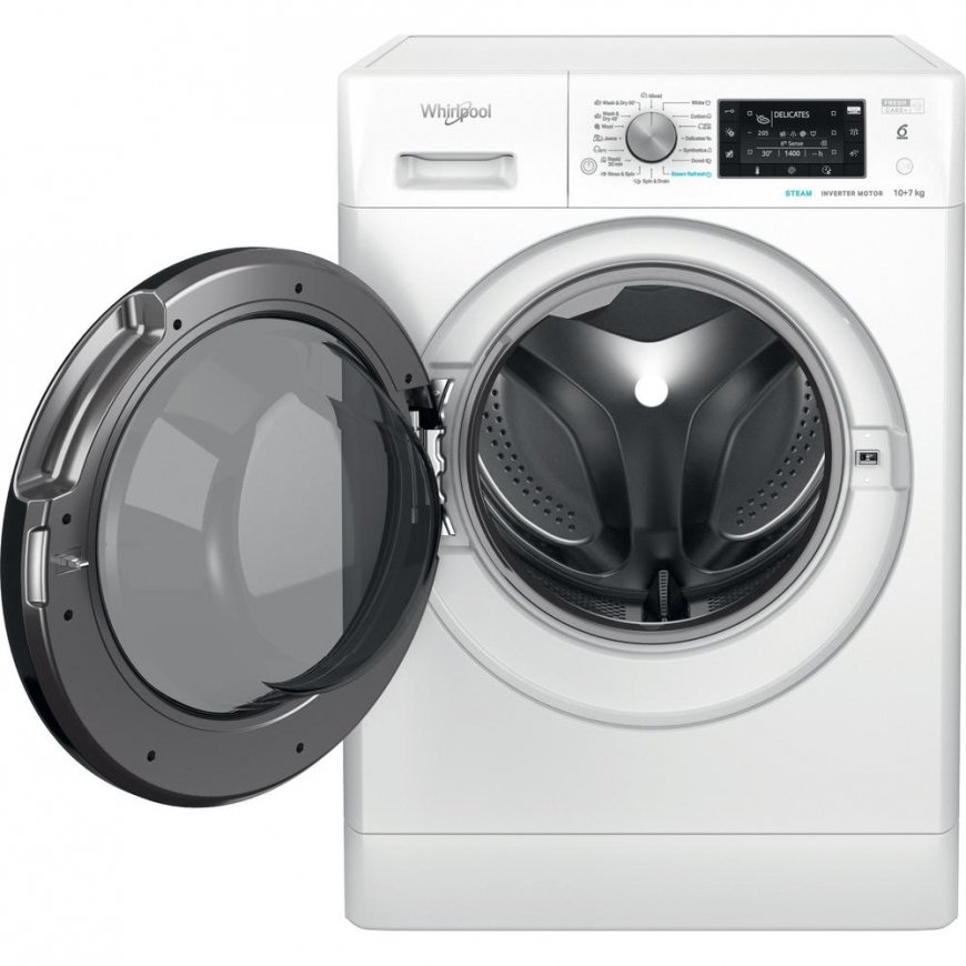 Whirlpool FFWDD1076258B washer dryer Freestanding Front-load White E – 3