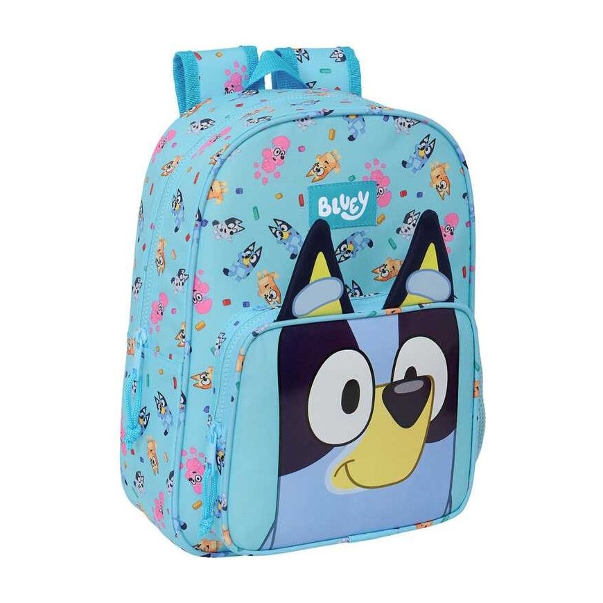 School bag Bluey Sky blue 26 x 34 x 11 cm