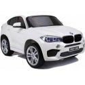 Lean Cars Kaksipaikkainen sähköauto BMW X6M, valkoinen