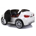Lean Cars Kaksipaikkainen sähköauto BMW X6M, valkoinen
