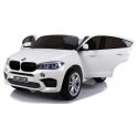 Lean Cars Dvivietis elektromobilis BMW X6M, baltas Lean Cars Dvivietis elektromobilis BMW X6M, baltas