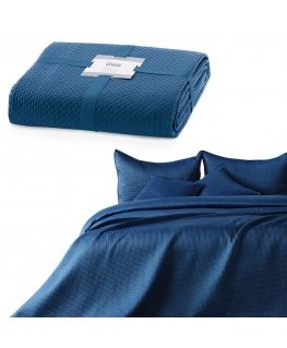 AmeliaHome Bedspread DARKBLUE 260x280 cm