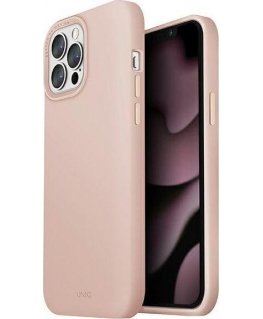 UNIQ Lino Hue Apple iPhone 13 Pro Max 6.7" blush case with pink MagSafe