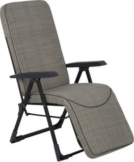 Puutarhatuoli jalkatuella Modena Square Plus Black Edition H024-04IB PATIO