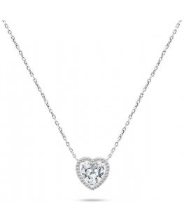 Brilio Silver Brilio Silver Dazzling silver pendant with glittering heart NCL70W