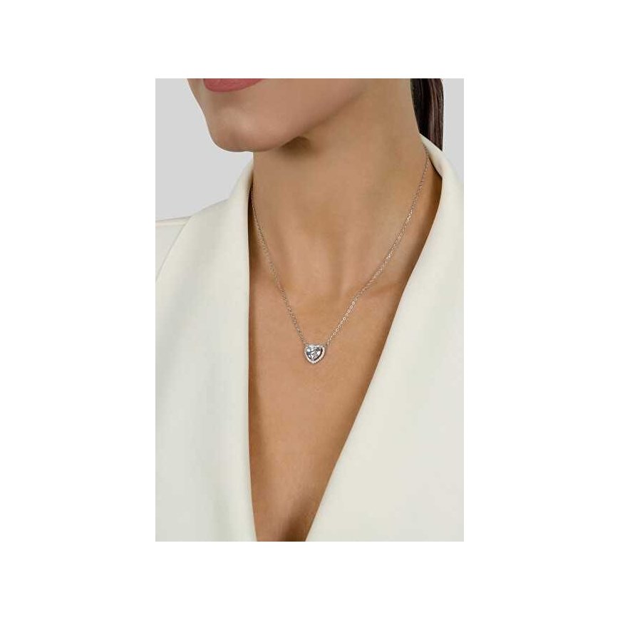 Brilio Silver Brilio Silver Dazzling silver pendant with glittering heart NCL70W – 4
