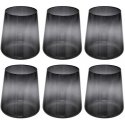 Secret De Gourmet DREAMS black glass glasses, 6 pcs, 540 ml Secret De Gourmet DREAMS black glass glasses, 6 pcs, 540 ml