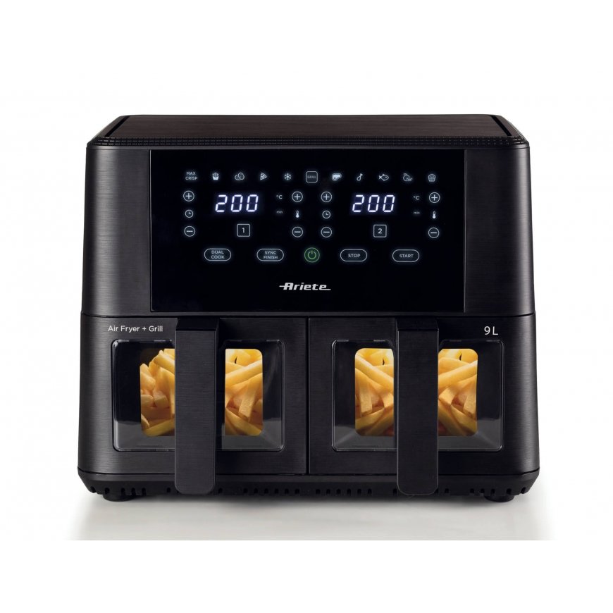 Ariete 4631/00 Kahekohaline 9 l 2400 W Kuumaõhu fritüür Must
