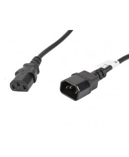 Lanberg CA-C13E-11CC-0050-BK power cable Black 5 m C13 coupler C14 coupler