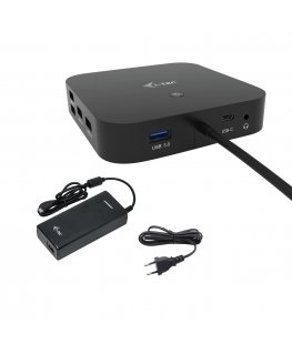 i-tec C31HDMIDPDOCKPD100 sülearvuti dokk ja pordireplikaator Juhtmega ühendatud USB 3.2 Gen 1 (3.1 Gen 1) Type-C Must