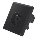 Lanberg AC-WS01-USB2-E-B socket-outlet 2 x USB A + Type E Black Lanberg AC-WS01-USB2-E-B socket-outlet 2 x USB A + Type E Black