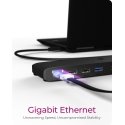 ICY BOX IB-DK2116-C Prijungimas USB 3.2 Gen 2 (3.1 Gen 2) Type-C Juoda