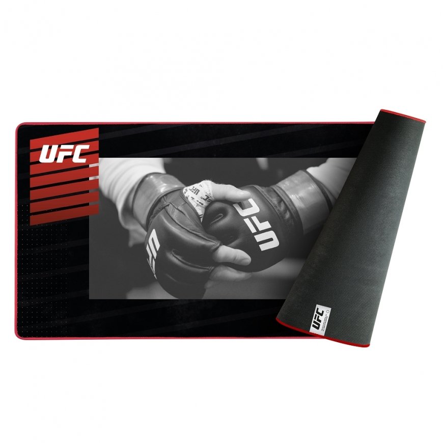 Konix UFC XXL Žaidimo pelės padėkliukas Juoda, Raudona – 2