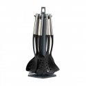 JATA HACC4624 kitchen utensil set 7 pc(s) Black, Stainless steel JATA HACC4624 kitchen utensil set 7 pc(s) Black, Stainless steel