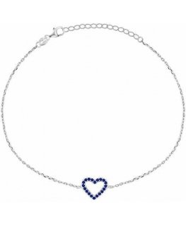 Brilio Silver Charming silver heart bracelet BRC39WB