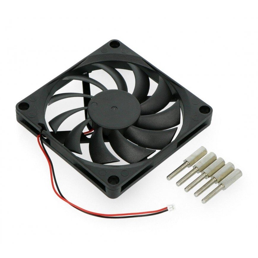 Odroid Ventiliatorius 12V 80x80x10.8mm - 2 laidai – 3